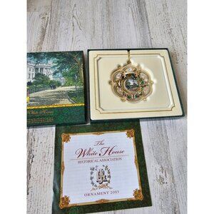 White House James Garfield president gold ornament‎ 2005 Americana new